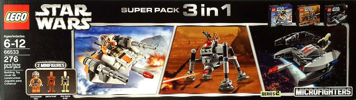 SW Microfighters 3-in-1 Lego Set