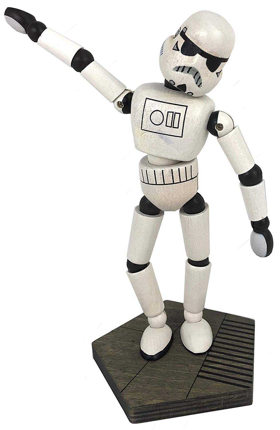 SW GE Imperial Stormtrooper Wooden Bendable Toy 1