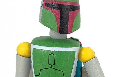 New Galaxy's Edge Boba Fett Wooden Bendable Toy available!