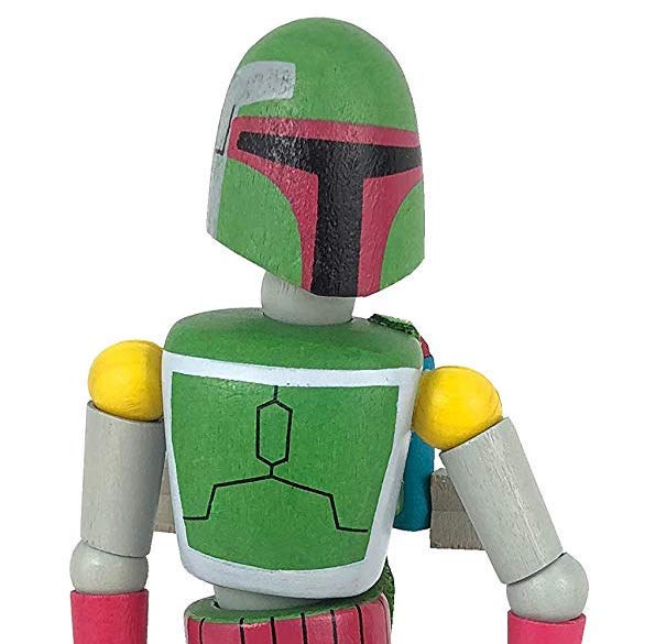 New Galaxy's Edge Boba Fett Wooden Bendable Toy available!