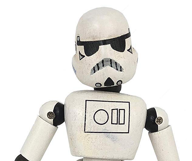 New Galaxy's Edge Stormtrooper Wooden Bendable Toy now available!