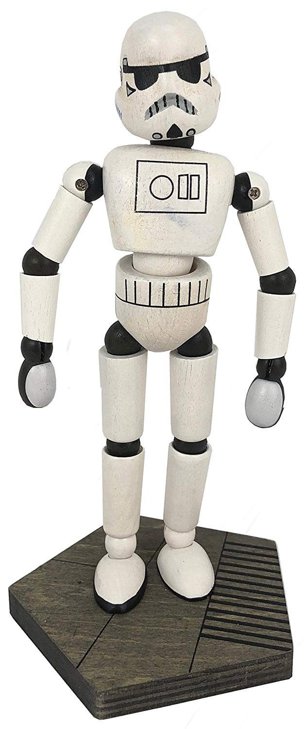 SW GE Imperial Stormtrooper Wooden Bendable Toy 2