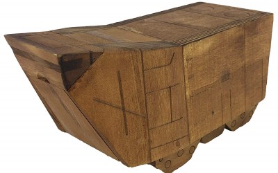 New A New Hope Galaxy's Edge Sandcrawler and Jawa Wooden Toy Play Set available!