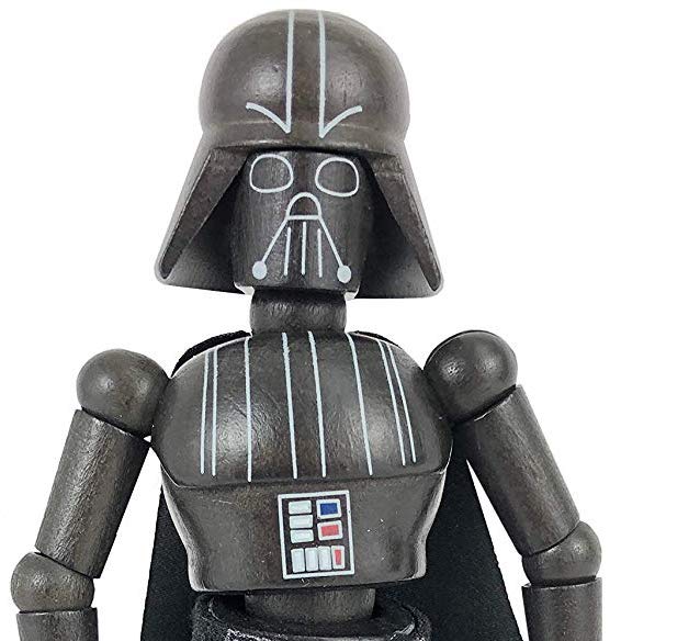 New Galaxy's Edge Darth Vader Bendable Wooden Figure available!