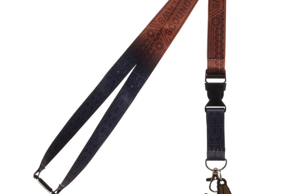 New Solo Movie Scoundrels and Outlaws Dual Lanyard With Key Holder & Rubber Pistol Charm available!