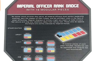New Galaxy's Edge Imperial Officer Rank Badge Set available!