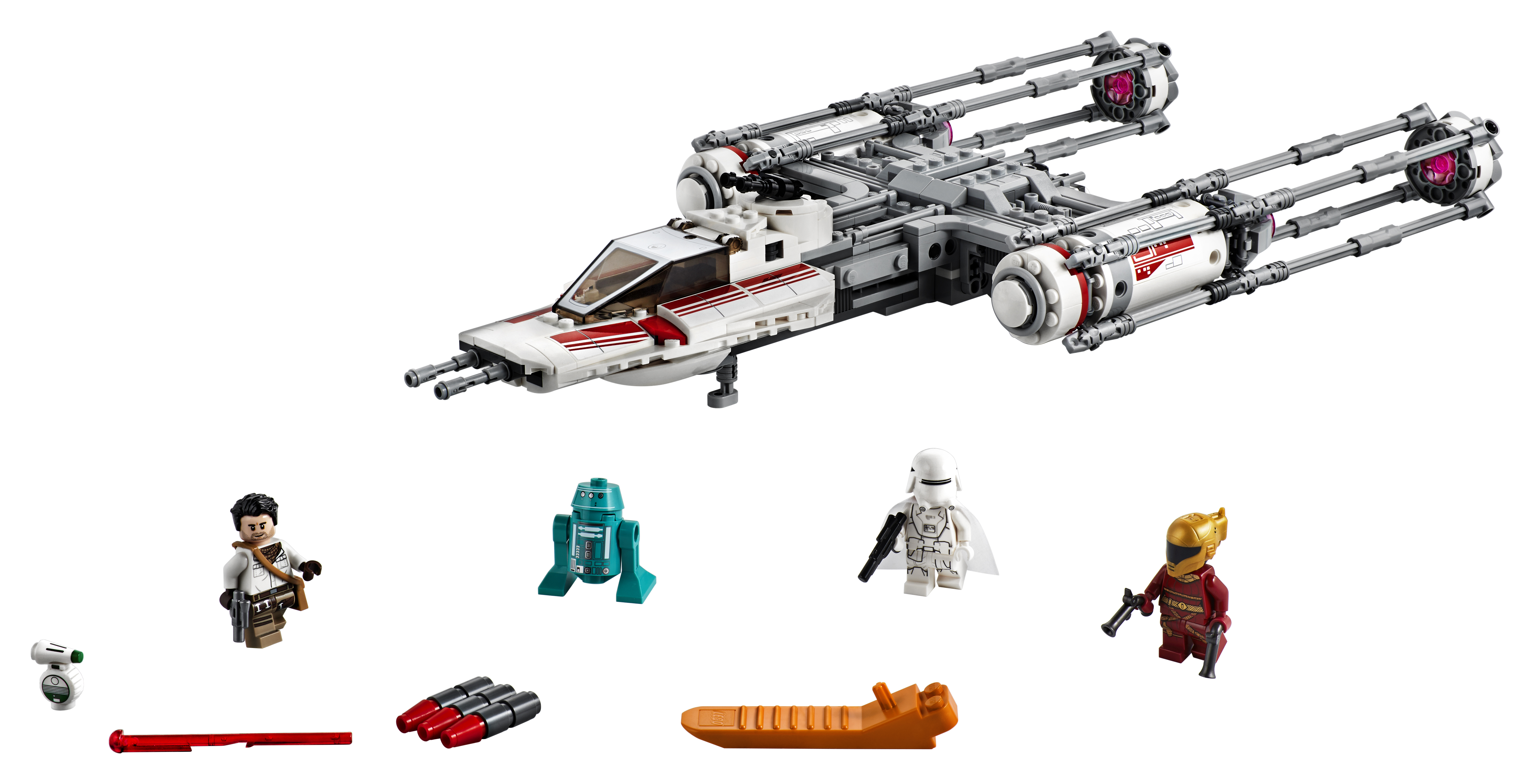 TROS Resistance Y-Wing Fighter Lego Set 3