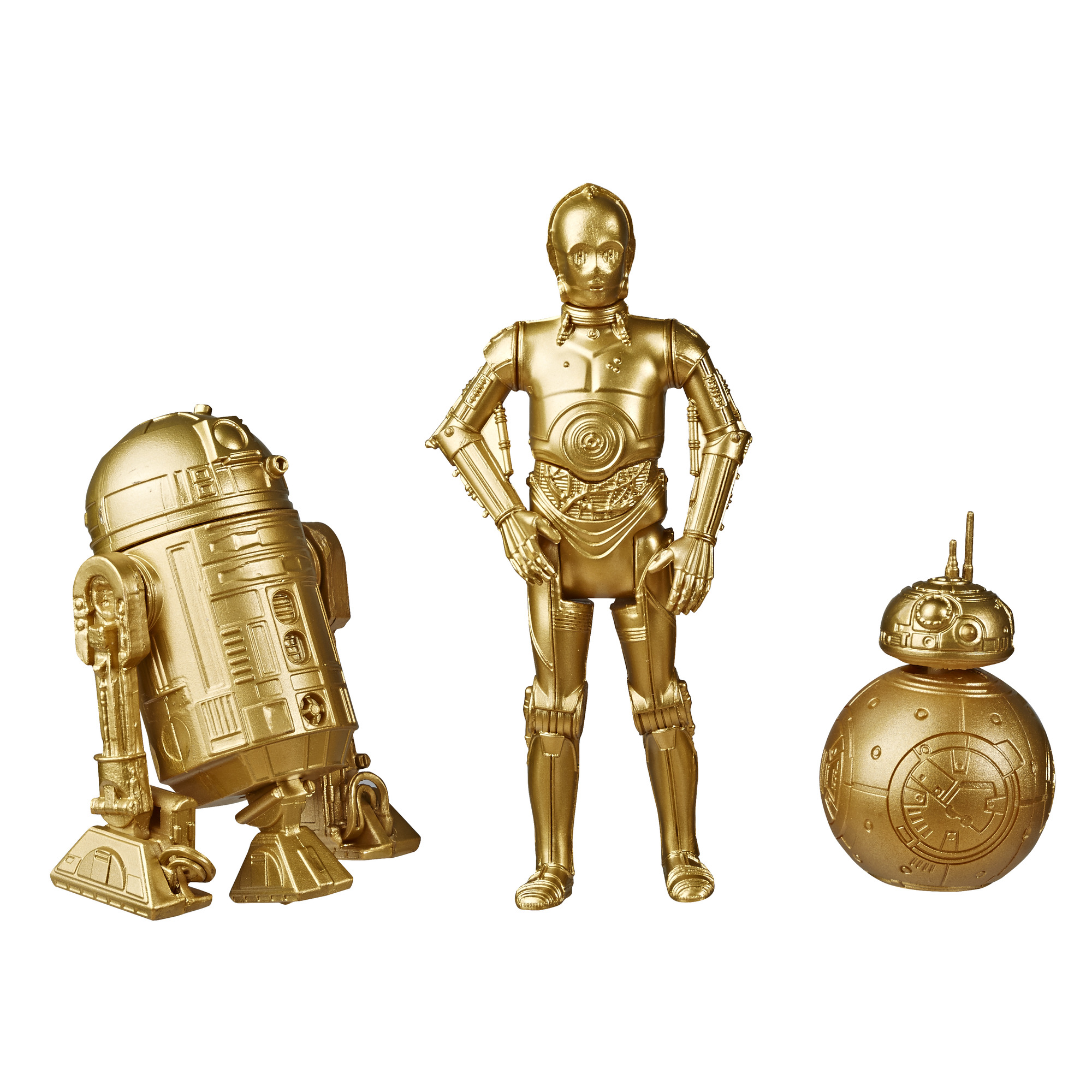 TROS C-3PO, BB-8 and R2-D2 Gold Figure 3-Pack 2