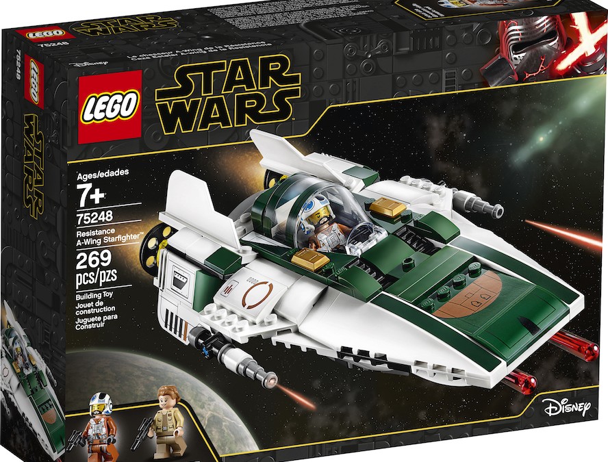 New Rise of Skywalker Resistance A-Wing Fighter Lego set available!
