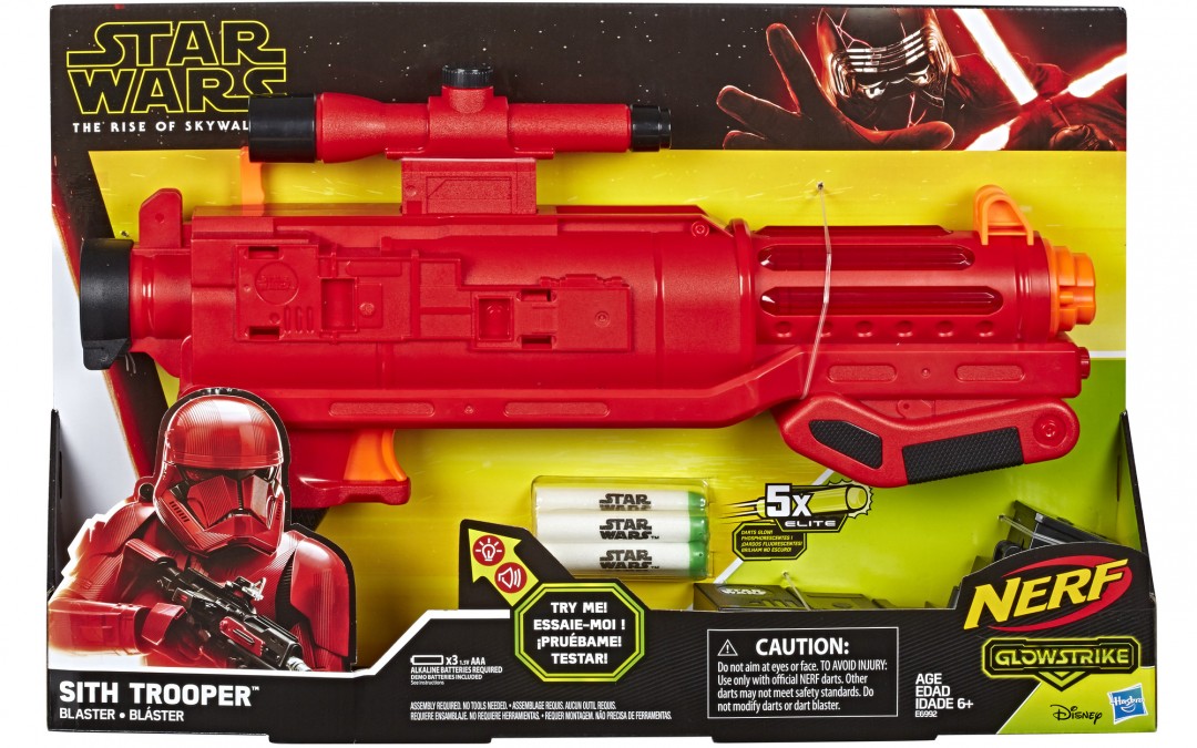 New Rise of Skywalker Sith Trooper Nerf Blaster available!