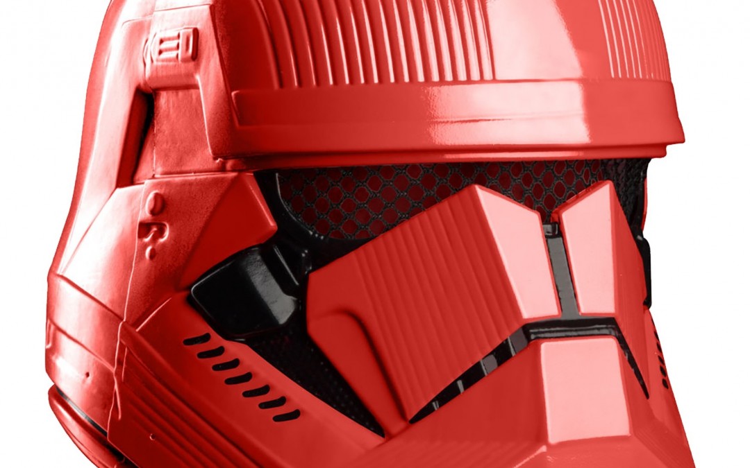 New Rise of Skywalker Sith Trooper 2-Piece Mask available!