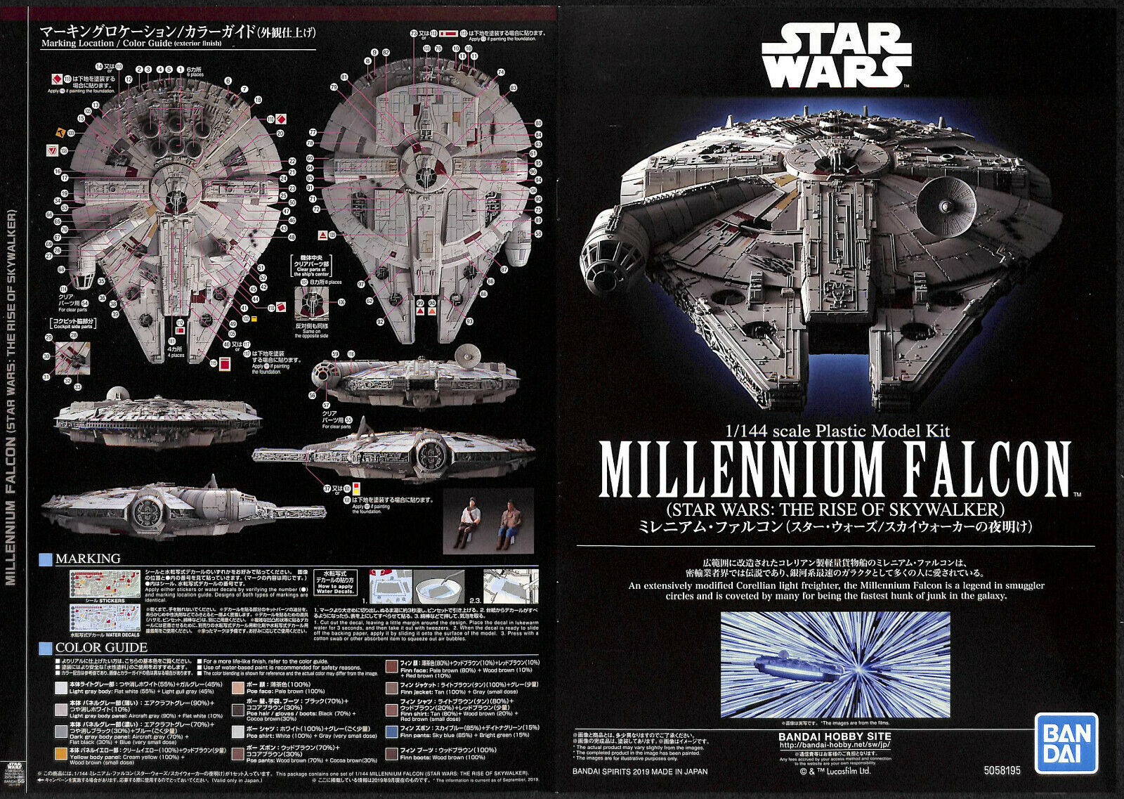 TROS Millennium Falcon Model Kit 2