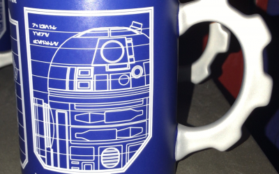New Galaxy's Edge R2-D2 & BB-8 Schematic Sketch Coffee Mug available!