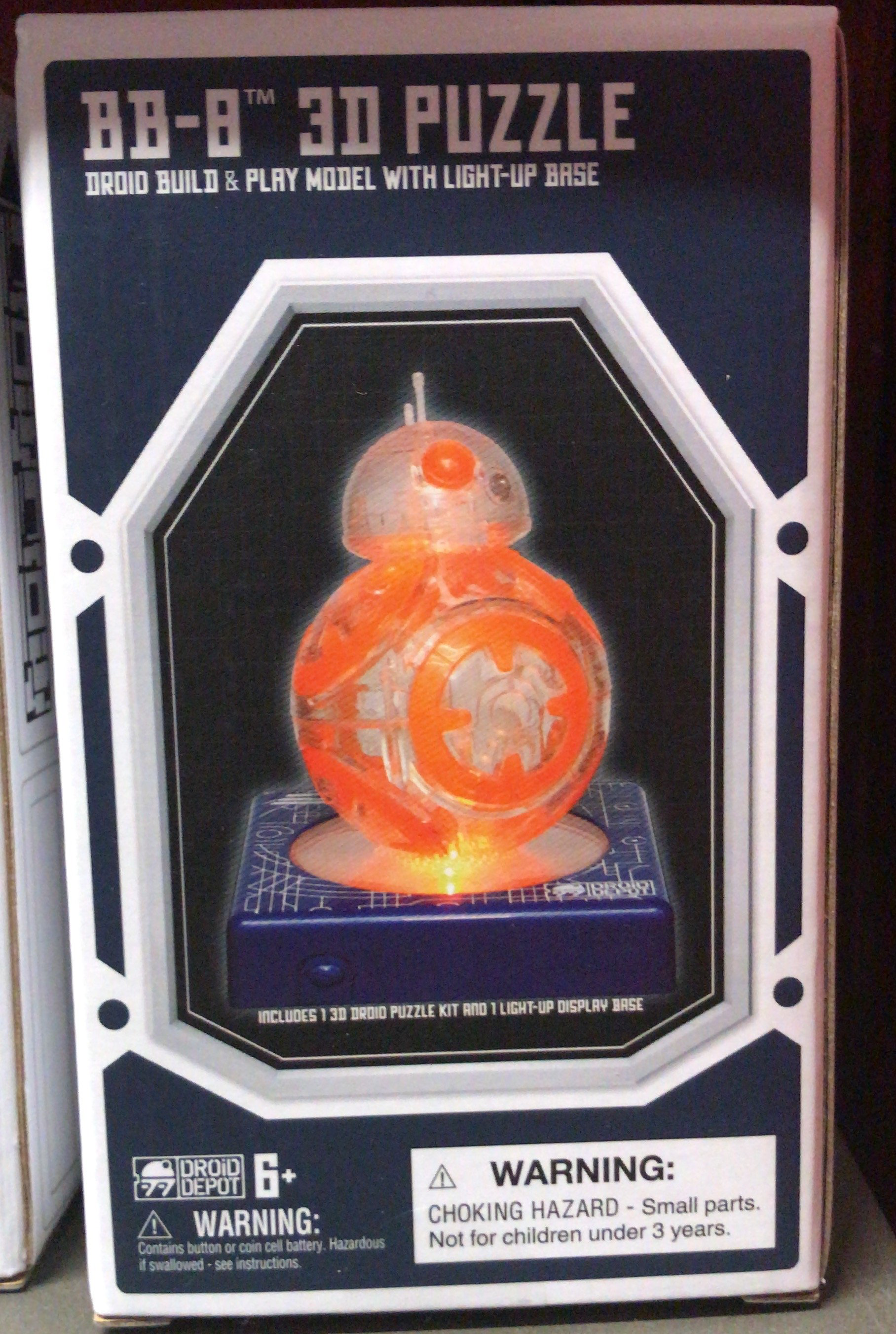 SWGE BB-8 3D Light Up Model Puzzle 1