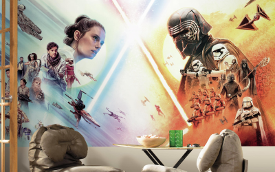 New Rise of Skywalker Peel and Stick Mural Wall Poster available!