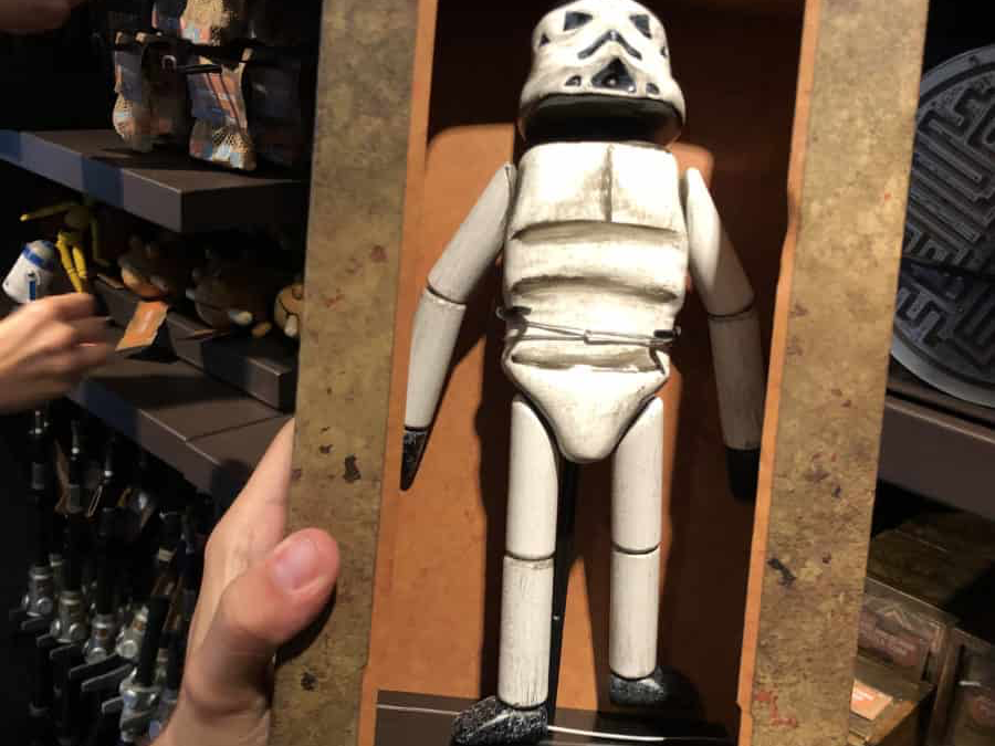 New Rogue One Galaxy's Edge Wooden Stormtrooper Doll available!