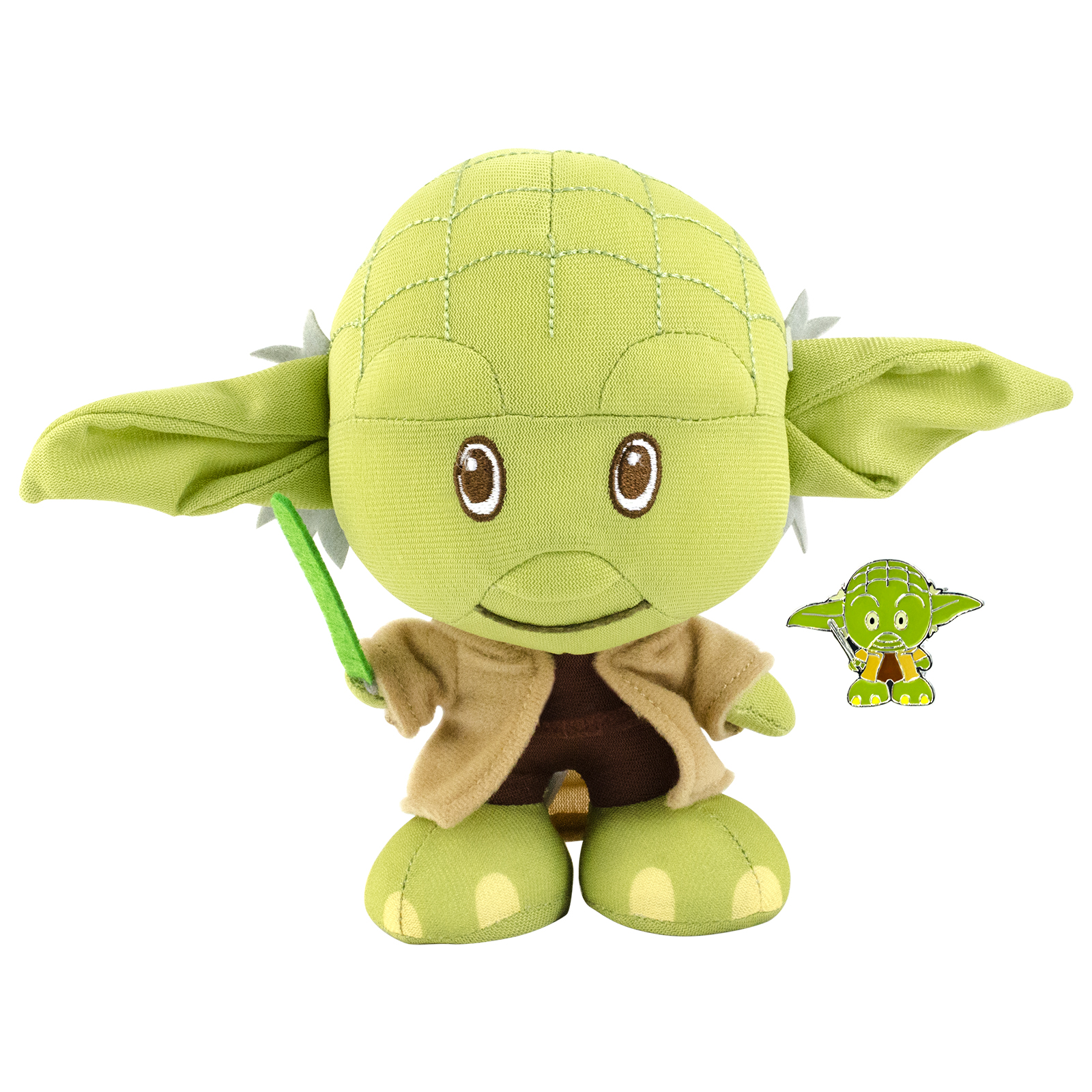 SW Yoda Plush Toy & Pin Set 2