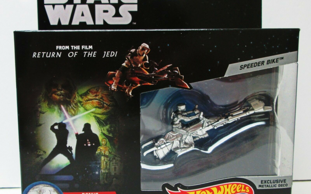 New Star Wars Commemorative Series Speeder Bike Starship Toy in stock!