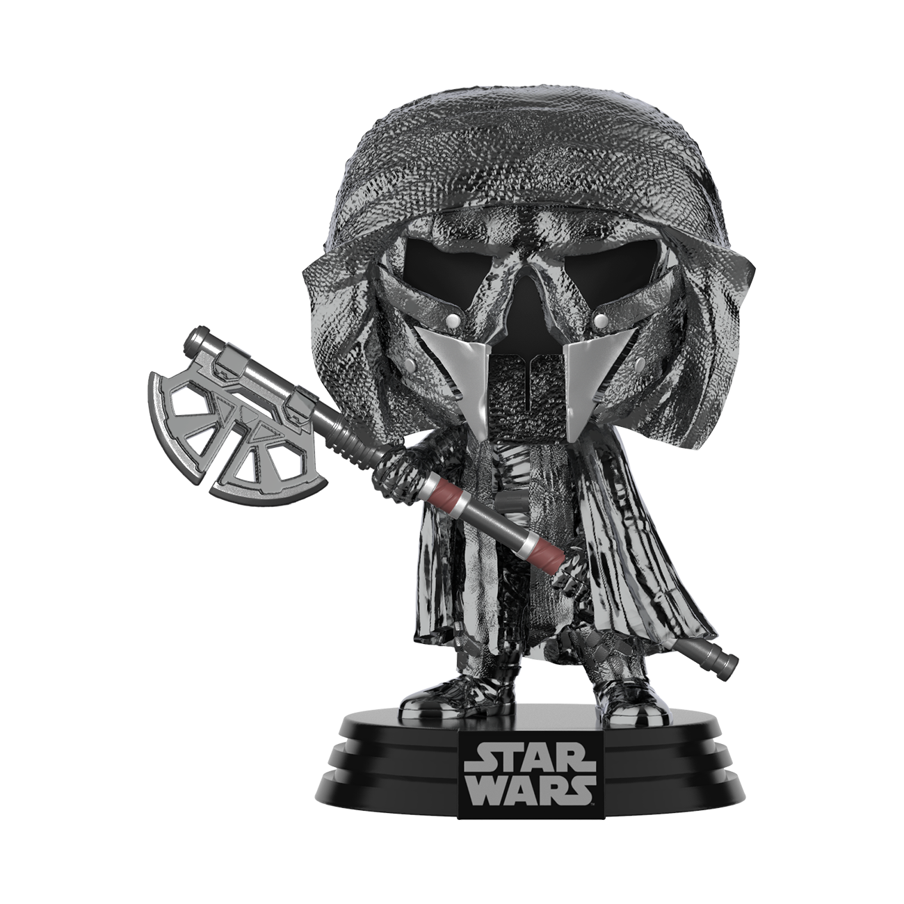 TROS Knight Of Ren (Long Axe) Hematite Chrome BH Toy 2