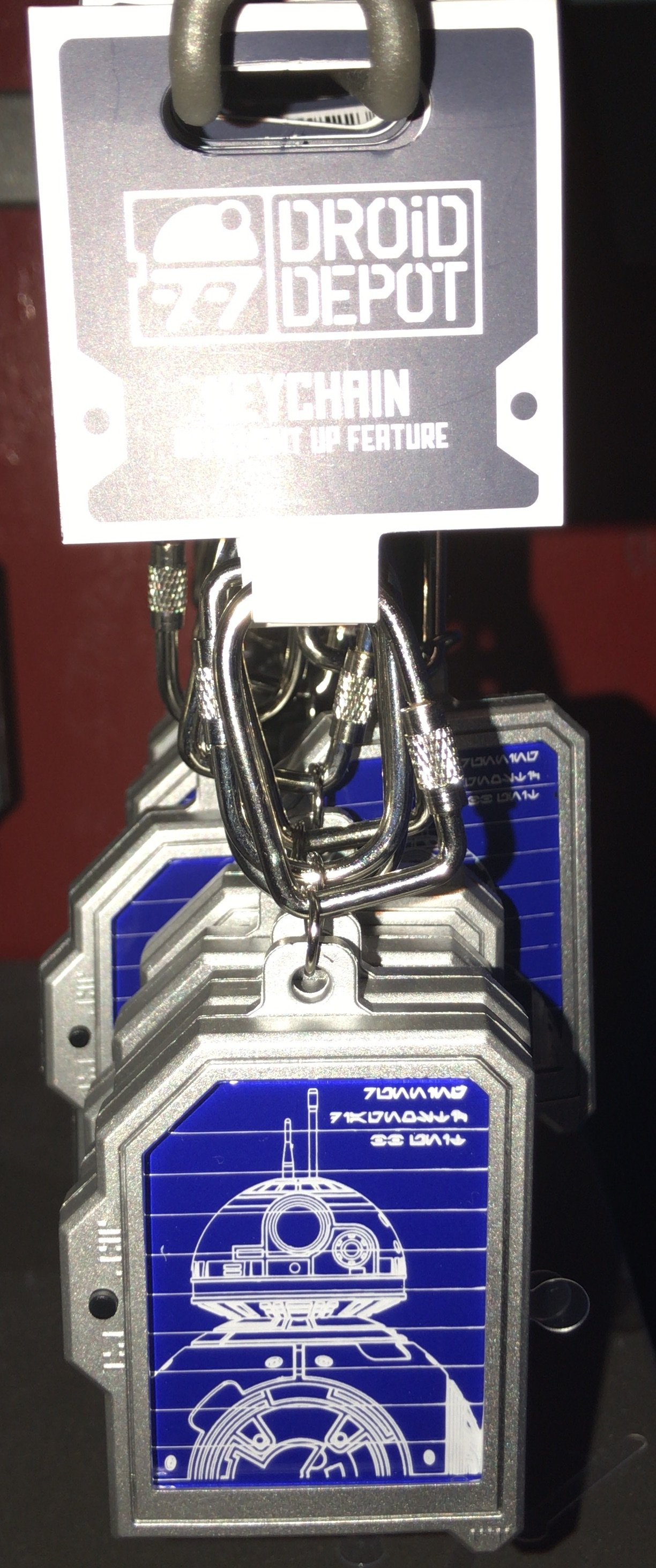SWGE R2-D2 & BB-8 Skematic Sketch Light Up Keychain
