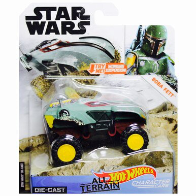 SW HW Boba Fett AT Character Car Toy 1