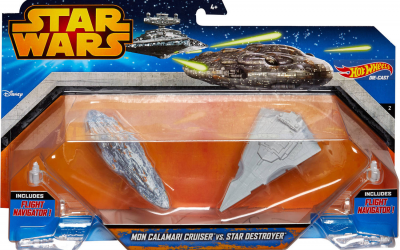 New Star Wars Star Destroyer Vs. Mon Calamari Cruiser Starship 2-Pack available!