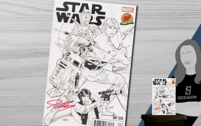New Star Wars #1 B&W Variant Comic Book for pre-order!