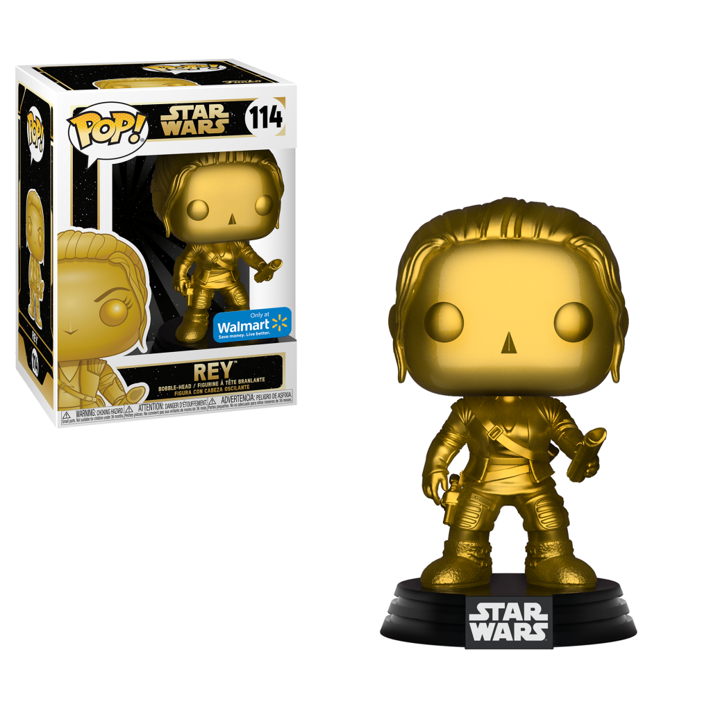 New Force Awakens Rey (Gold Metallic) Bobble Head Toy available!