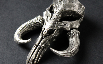 New The Mandalorian Pewter Mandalorian Skull available!