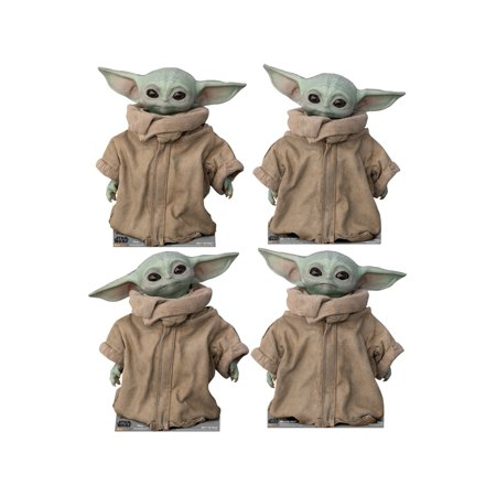 TM Baby Yoda (The Child) Cardboard Standee 4-Pack Set 1