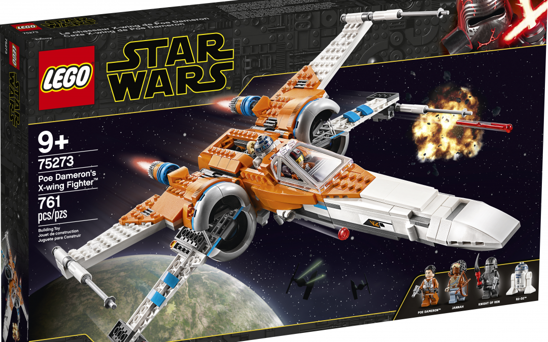 New Rise of Skywalker Poe Dameron's X-Wing Fighter Lego Set available!