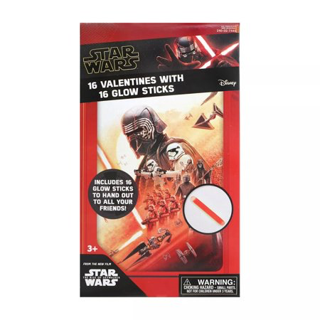 New Rise of Skywalker Valentine Cards With Glow Sticks Set available!