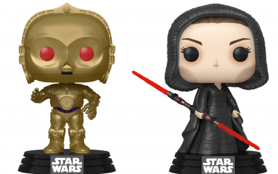 New Rise of Skywalker Dark Rey and C-3PO (Red Eyes) Bobble Head Toy 2-Pack available!