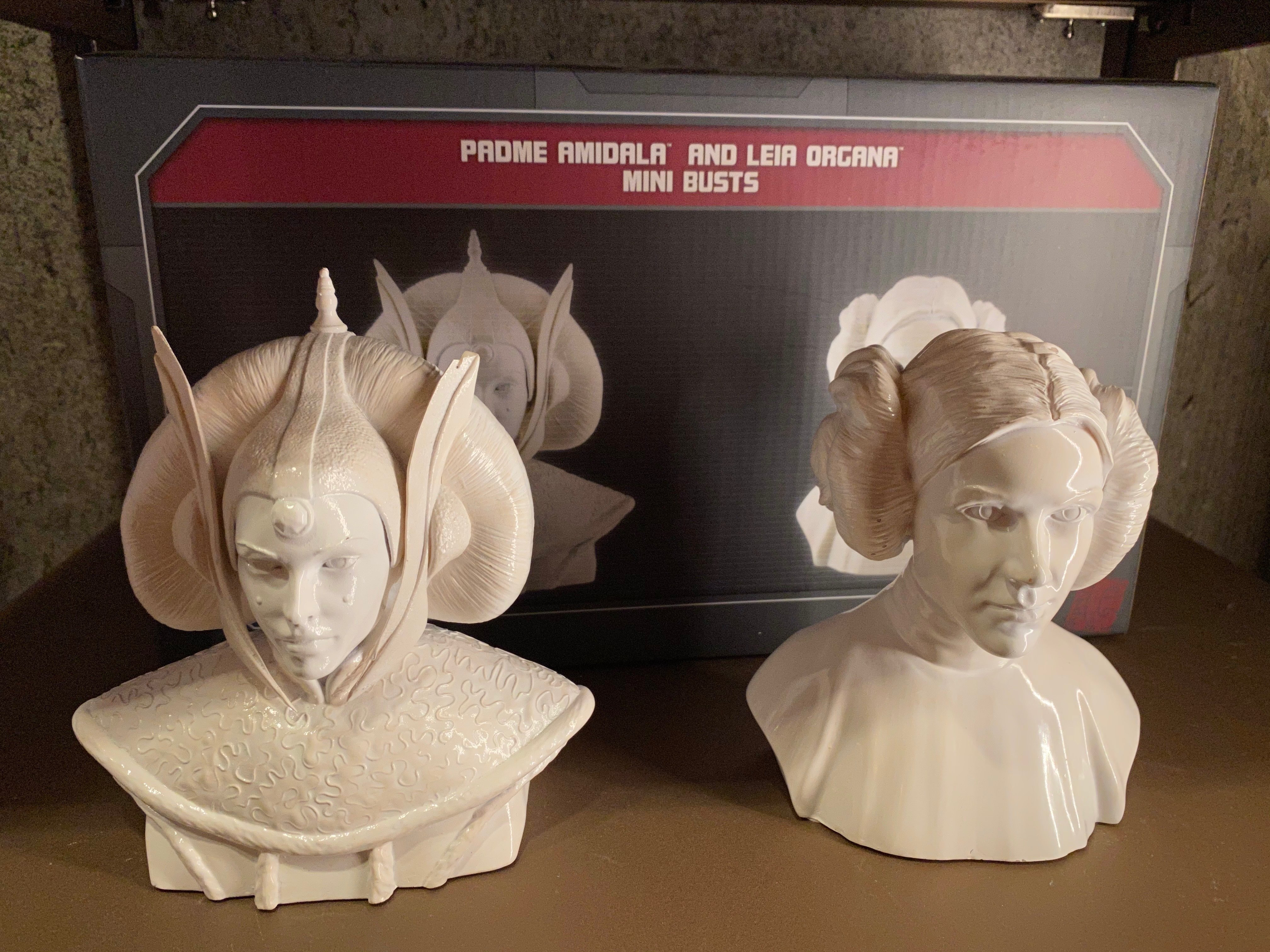 SWGE Padme Amidala & Leia Organa Mini Busts 2