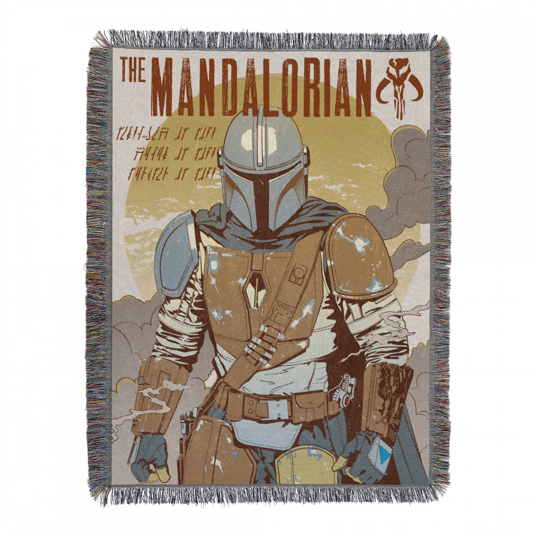 New The Mandalorian Woven Tapestry Throw Blanket available!