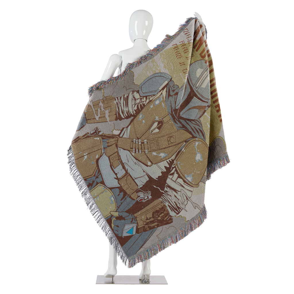 New The Mandalorian Woven Tapestry Throw Blanket available!