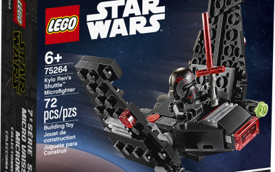 New Rise of Skywalker Kylo Ren's Shuttle Microfighter Lego Set available!