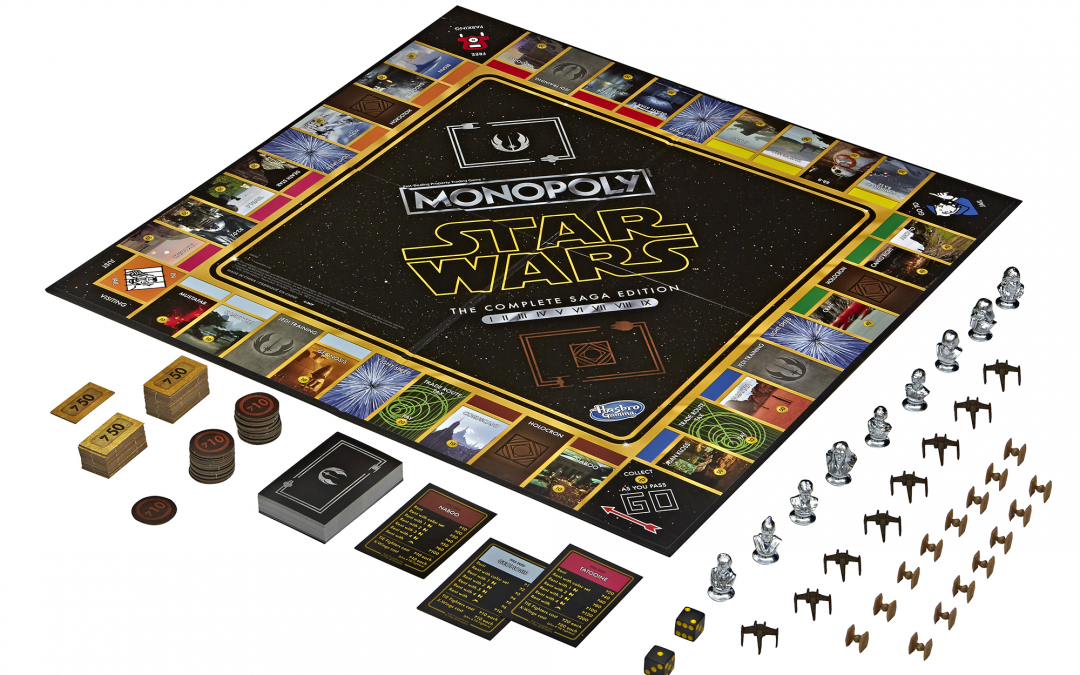 New Star Wars Complete Saga Edition Monopoly Board Game in stock!