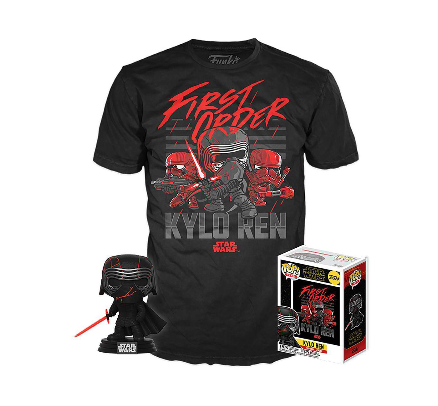TROS Kylo Ren Bobble Head & T-Shirt set 2