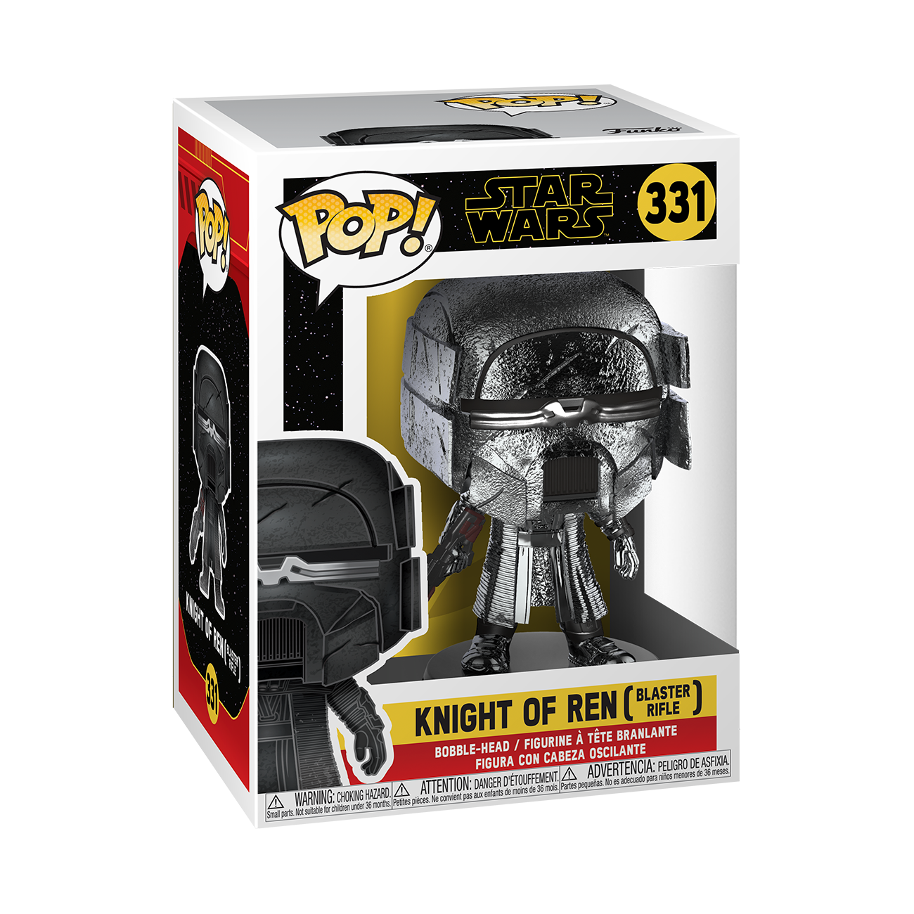 TROS Knight Of Ren (Blaster) Hematite Chrome Bobble Head toy 1