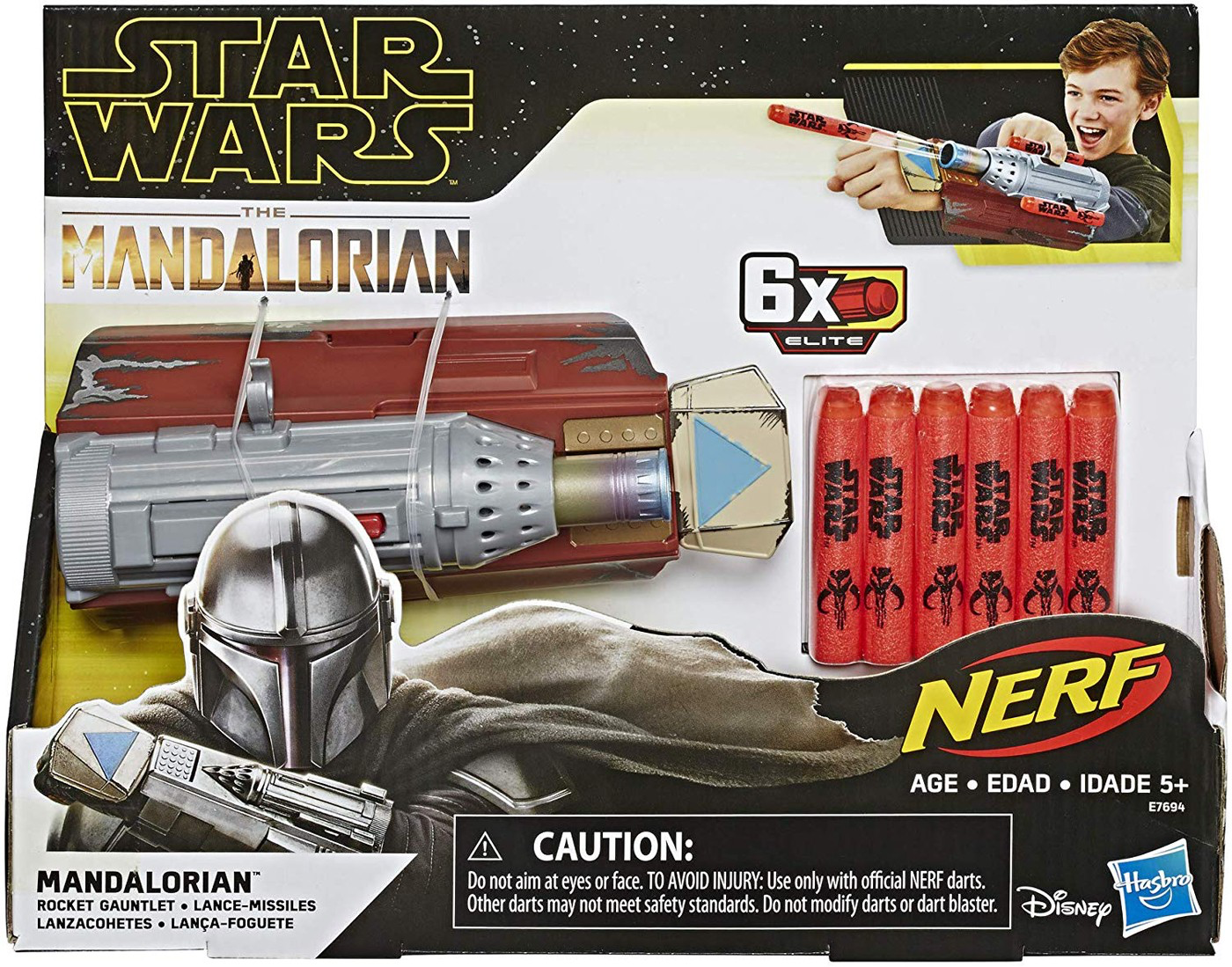 TM Nerf Mandalorain Rocket Gauntlet Blaster Toy 1