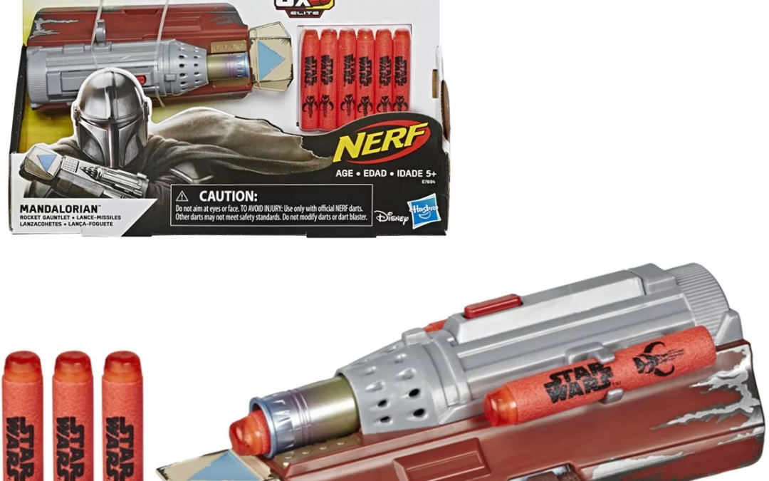 New The Mandalorian Nerf Rocket Gauntlet Blaster available now!