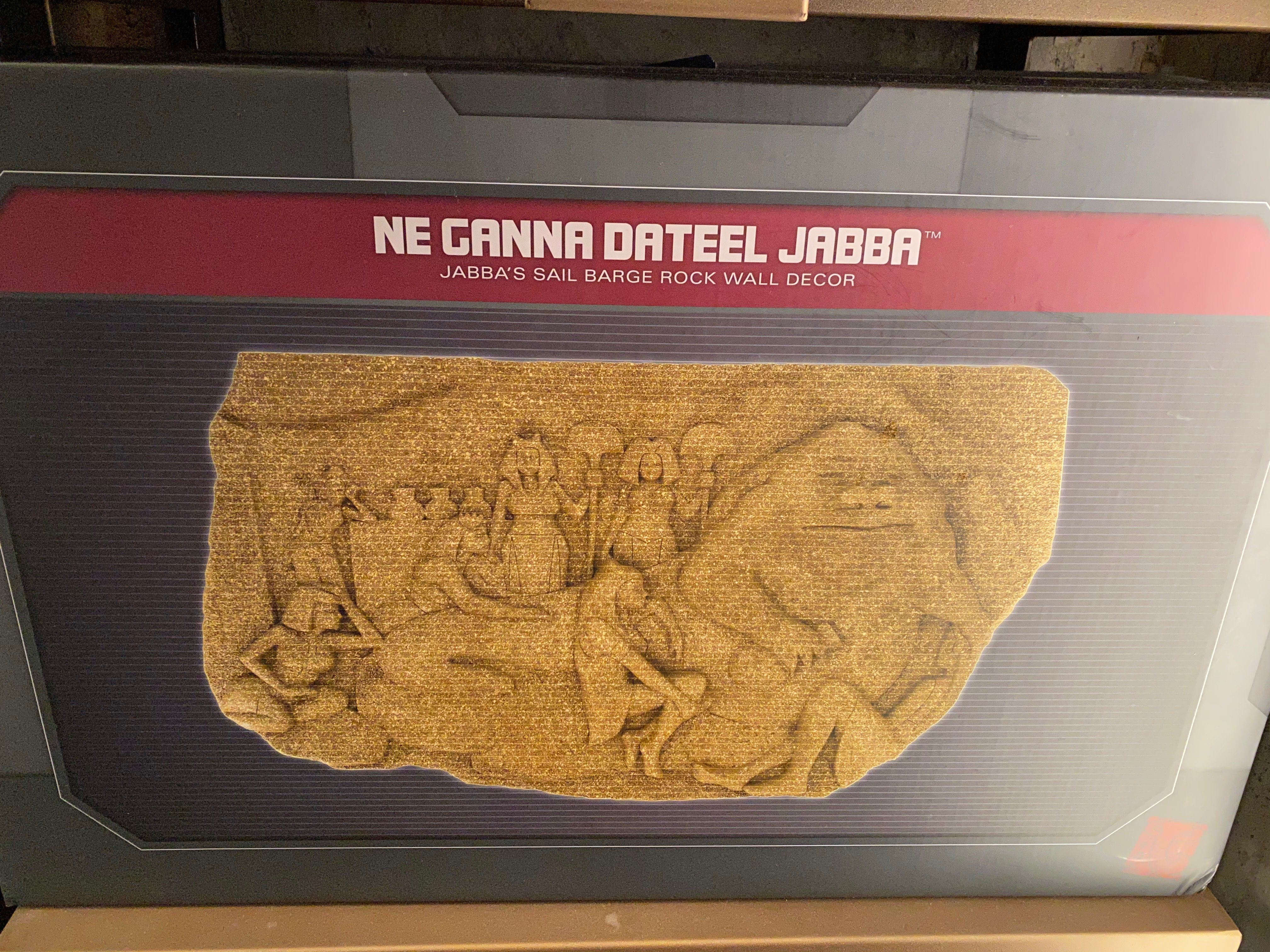 SWGE Jabba's Sail Barge Rock Wall Decor 1