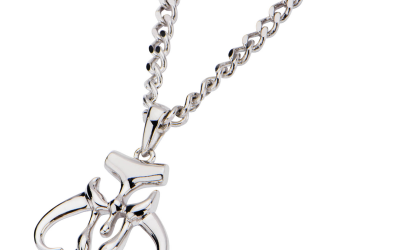 New The Mandalorian Silver Mandalorian Cut-Out Pendant available!