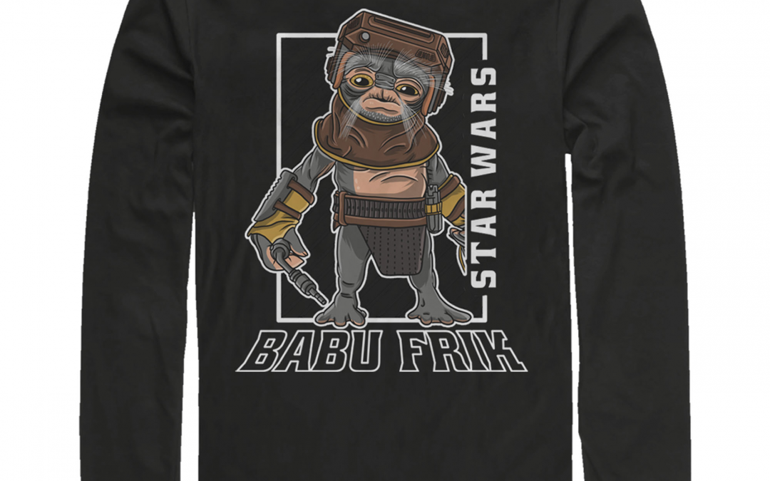 New Rise of Skywalker Babu Frik Portrait Long Sleeve T-Shirt available!