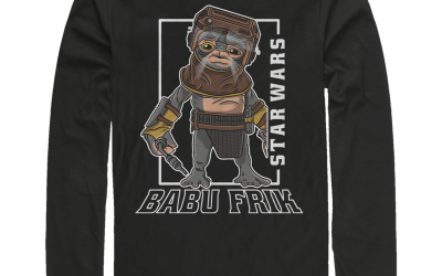 New Rise of Skywalker Babu Frik Portrait Long Sleeve T-Shirt available!