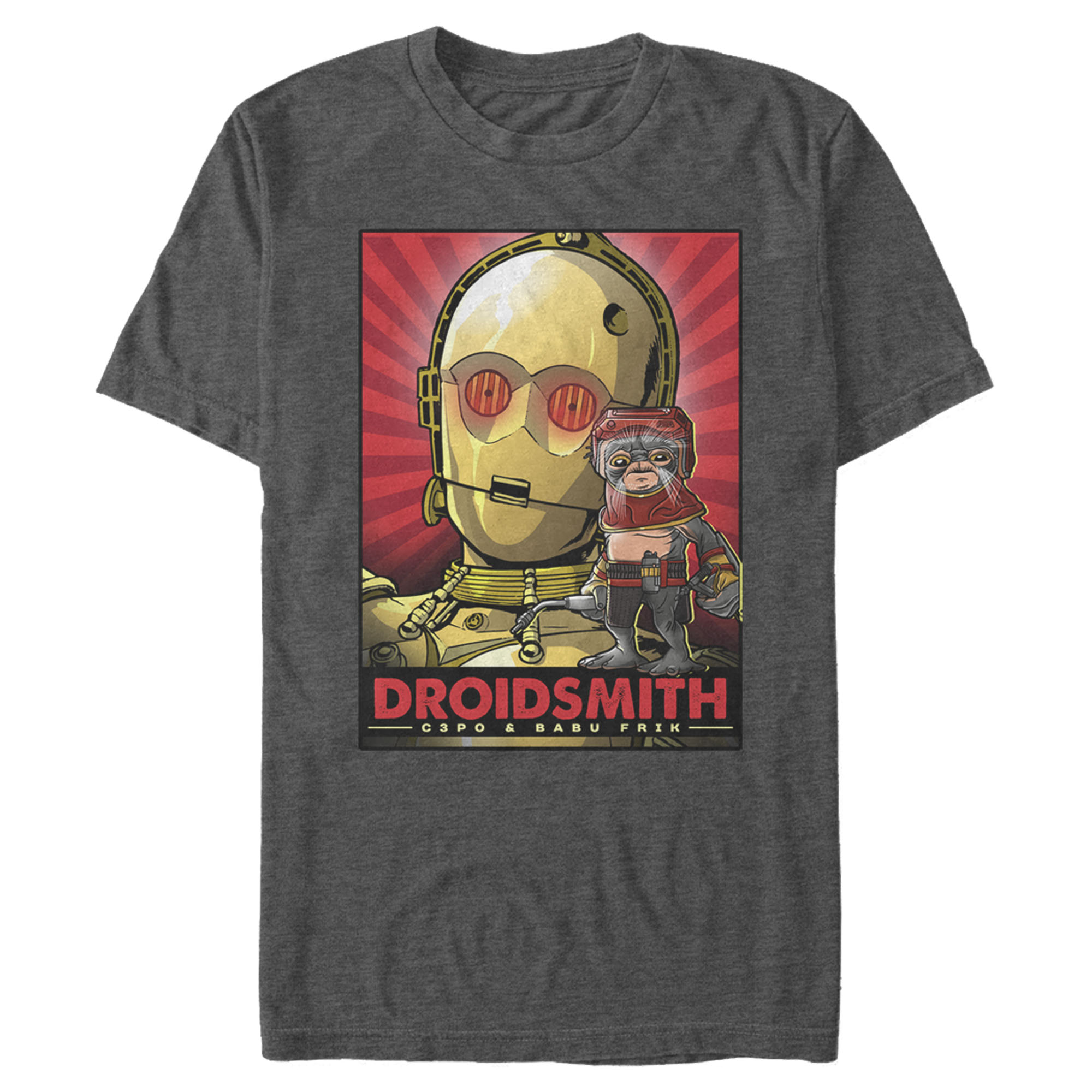 TROS C-3PO & Babu Frik Neon T-Shirt