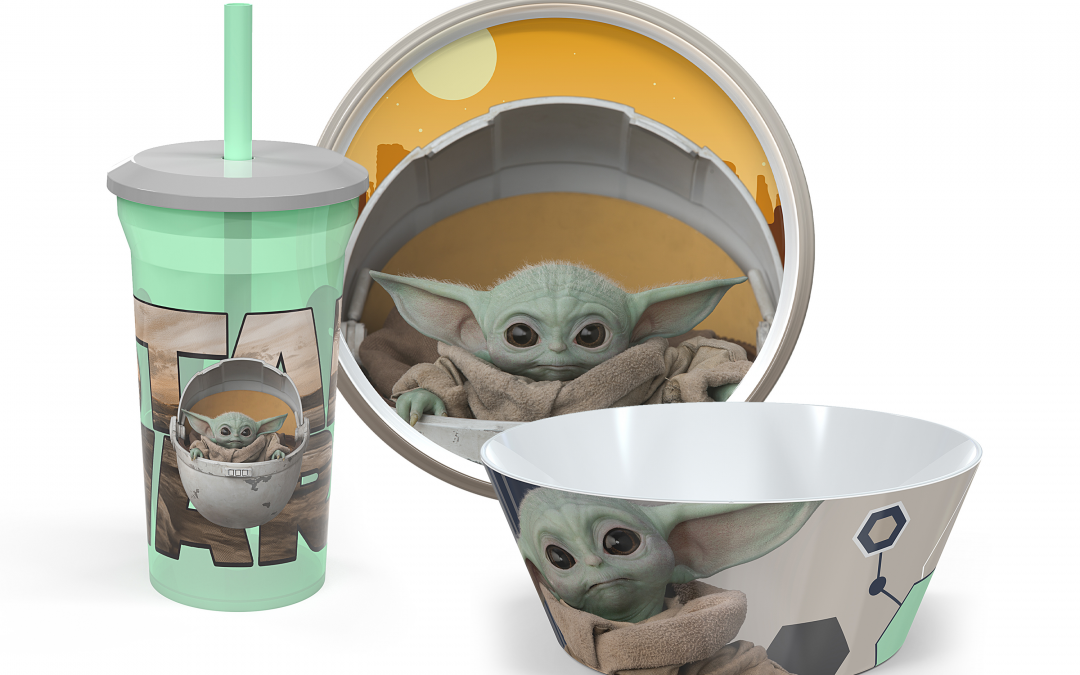 New The Mandalorian The Child Tumbler Dinnerware 3-Piece Set available!
