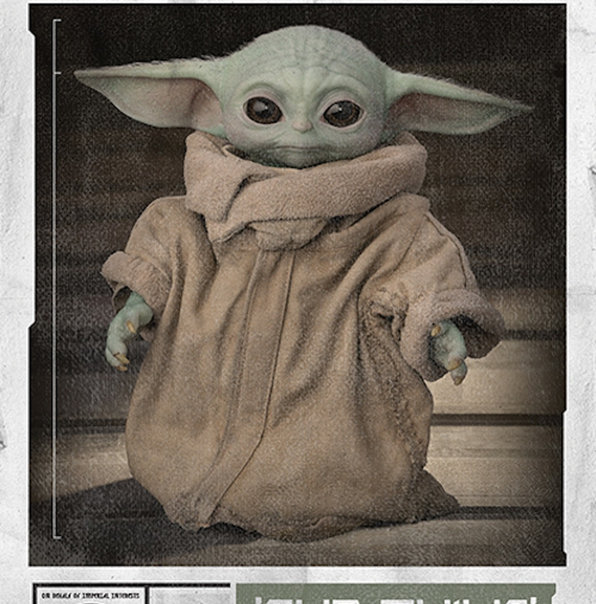 New The Mandalorian Baby Yoda (The Child) Wanted Poster available!