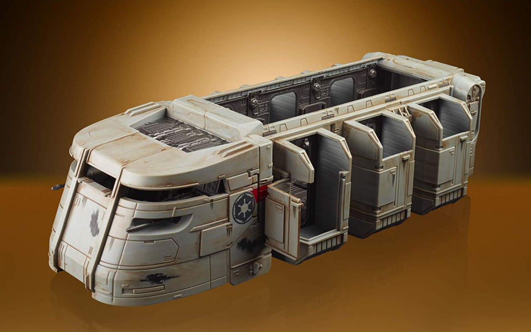 New The Mandalorian Imperial Troop Transport Vintage Vehicle Toy in stock!